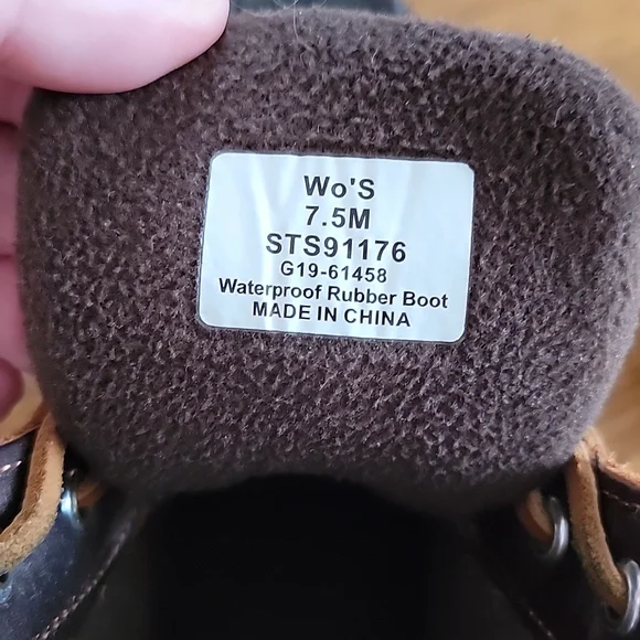 Sperry Topsider Boots Sz 7 Brown - Picture 3 of 4